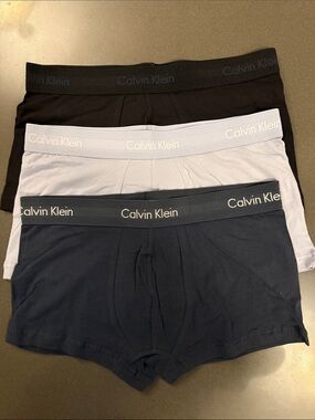 New Calvin Klein Men's Boxer Briefs /Low Rise Trunk Trio.  Cotton
